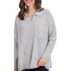 Mud Pie Women’s Mud Pie Women’s Noa Collared Sweater(Grey)