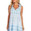 Mud Pie Women’s Women’s Estie Swing Dress(Blue)