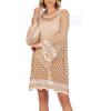 Mud Pie Women’s Women’s Hooper Crochet Tunic(Brown)
