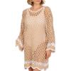 Mud Pie Women’s Women’s Hooper Crochet Tunic(Brown)