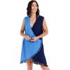 Mud Pie Women’s Women’s Tassel Cover-up(Navy)