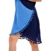 Mud Pie Women’s Women’s Tassel Cover-up(Navy)