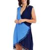 Mud Pie Women’s Women’s Tassel Cover-up(Navy)