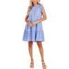 Mud Pie Women’s Mud Pie Women’s Lula Eyelet Dress(Blue)