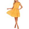 Mud Pie Women’s Mud Pie Women’s Lula Eyelet Dress(Yellow)