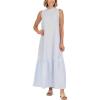 Mud Pie Women’s Mud Pie Women’s Wallis Stripe Maxi Dress(Blue)