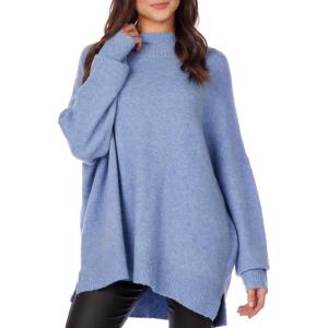 Mud Pie Women’s Mud Pie Women Monica Crew Neck Sweater(Blue)