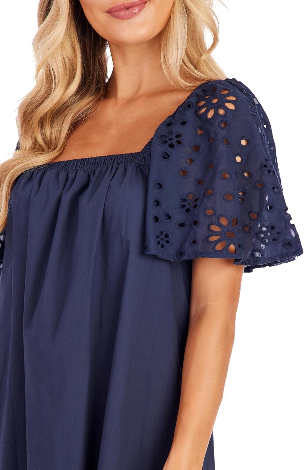 image:imageMud Pie Womens Mud Pie Womens Conny Eyelet Maxi DressBlue