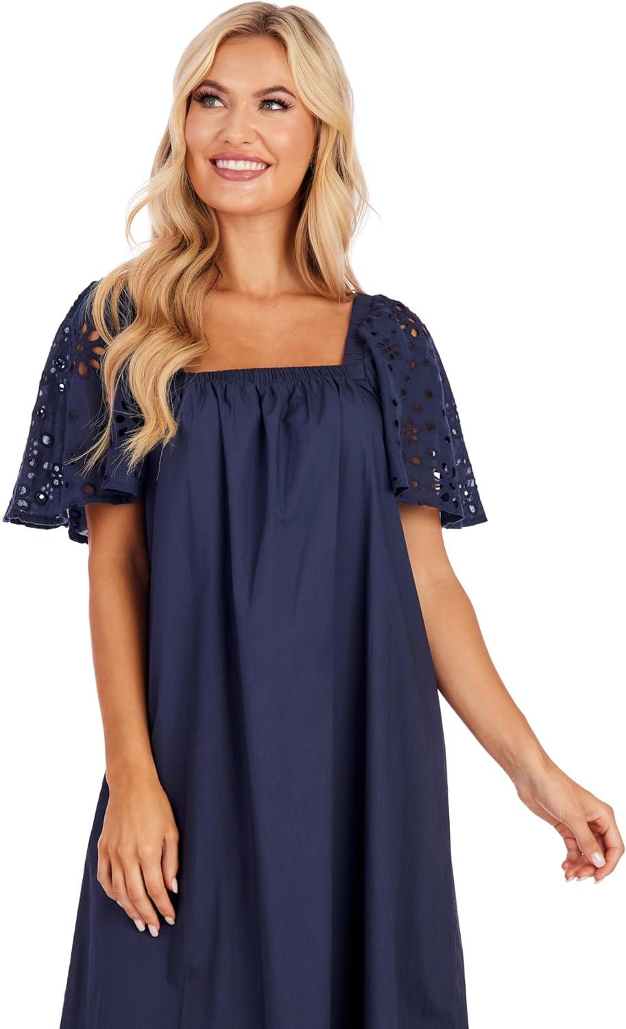 image:imageMud Pie Womens Mud Pie Womens Conny Eyelet Maxi DressBlue