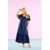 Mud Pie Women’s Mud Pie Women’s Conny Eyelet Maxi Dress(Blue)