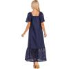 Mud Pie Women’s Mud Pie Women’s Conny Eyelet Maxi Dress(Blue)