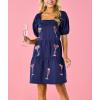 Mud Pie Women’s Mud Pie Women’s Della Sparkle Dress(Blue)