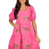 Mud Pie Women’s Mud Pie Women’s Della Sparkle Dress(Pink)