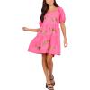 Mud Pie Women’s Mud Pie Women’s Della Sparkle Dress(Pink)