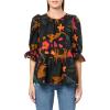 Mud Pie Women’s Mud Pie Womens Pierce Flounce Top(Black)