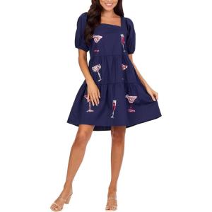 Mud Pie Women’s Mud Pie Women’s Della Sparkle Dress(Blue)