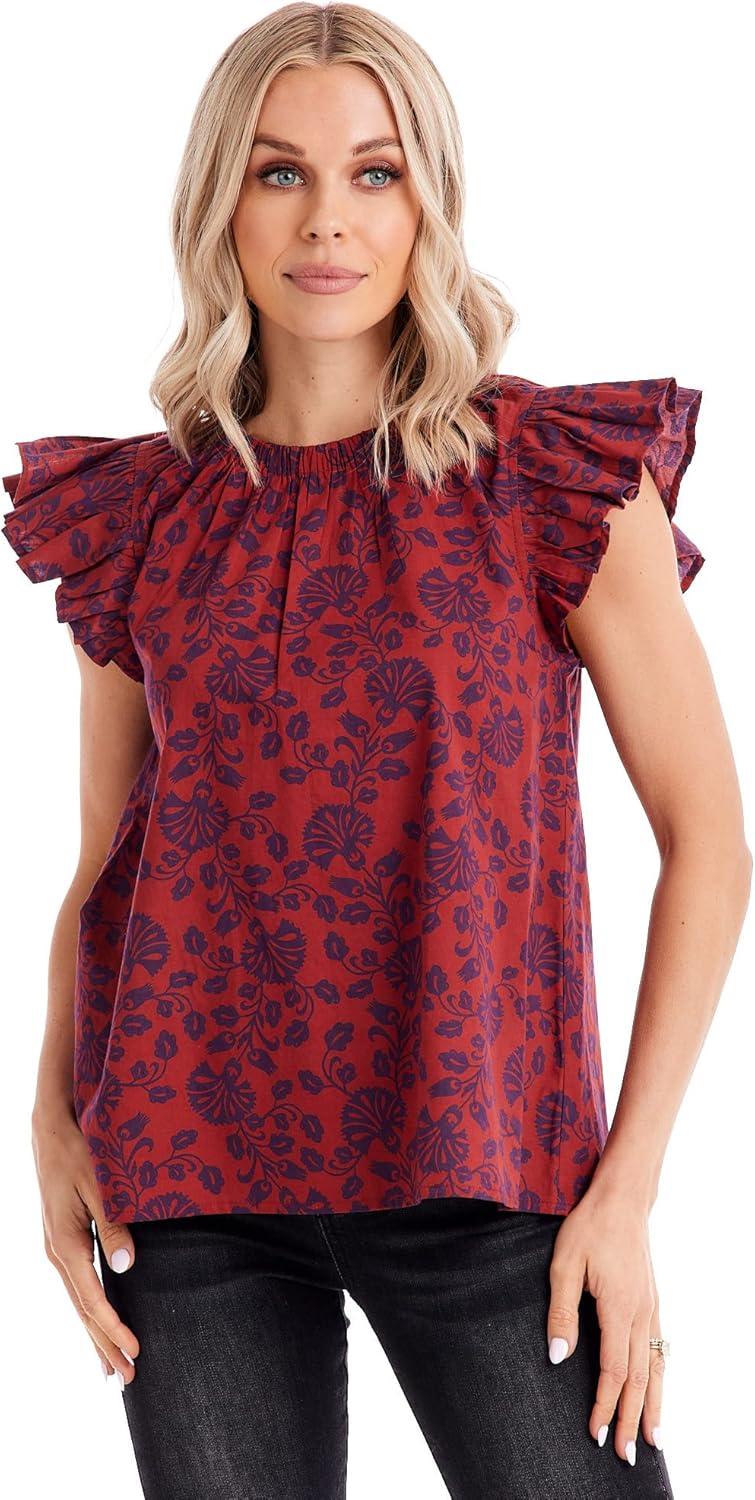 image:imageMud Pie Womens Salma TopRed