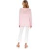 Mud Pie Connor Women’s Graphic Pullover Sweater(Pink)