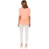 Mud Pie Women’s Fallon Women’s Short Sleeve Peplum Top(Coral)