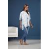 Mud Pie Women’s Fordy Tie Dye Top(Blue)