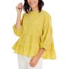 Mud Pie Women’s Mud Pie Women’s Stoney Flounce Top(Lime)