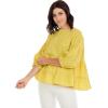 Mud Pie Women’s Mud Pie Women’s Stoney Flounce Top(Lime)