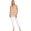 Mud Pie Women’s Rio Women’s Stripe Cotton Slub Tank Top(Tan)
