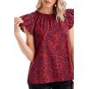 Mud Pie Women’s Salma Top(Red)