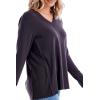 Mud Pie Women’s Women’s Dempsey Long Sleeve Tee(Black)