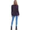 Mud Pie Women’s Women’s Dempsey Long Sleeve Tee(Black)