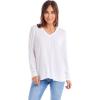 Mud Pie Women’s Women’s Dempsey Long Sleeve Tee(White)