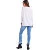 Mud Pie Women’s Women’s Dempsey Long Sleeve Tee(White)