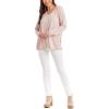 Mud Pie Women’s Women’s Dempsey Long Sleeve Tee(Blush)