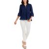 Mud Pie Women’s Women’s Eyelet Top(Navy)