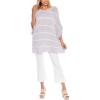 Mud Pie baby girls Pullover, Mud Pie Addy Stripe Pullover Lilac, Lilac, One Size US