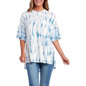 Mud Pie Women’s Fordy Tie Dye Top(Blue)