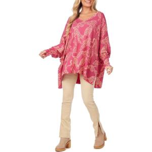 Mud Pie Women’s Women Freddie Ribbed Sweater(Pink)