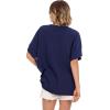 Mud Pie Women’s Women’s 4th of July Sparkle Top(Blue)