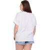 Mud Pie Women’s Women’s 4th of July Sparkle Top(White)