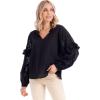 Mud Pie Women’s Women’s Amaya Eyelet Top(Black)