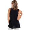 Mud Pie Women’s Women’s Cherri Knit Tank(Black)
