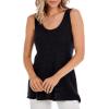 Mud Pie Women’s Women’s Cherri Knit Tank(Black)