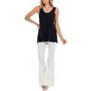 Mud Pie Women’s Women’s Cherri Knit Tank(Black)