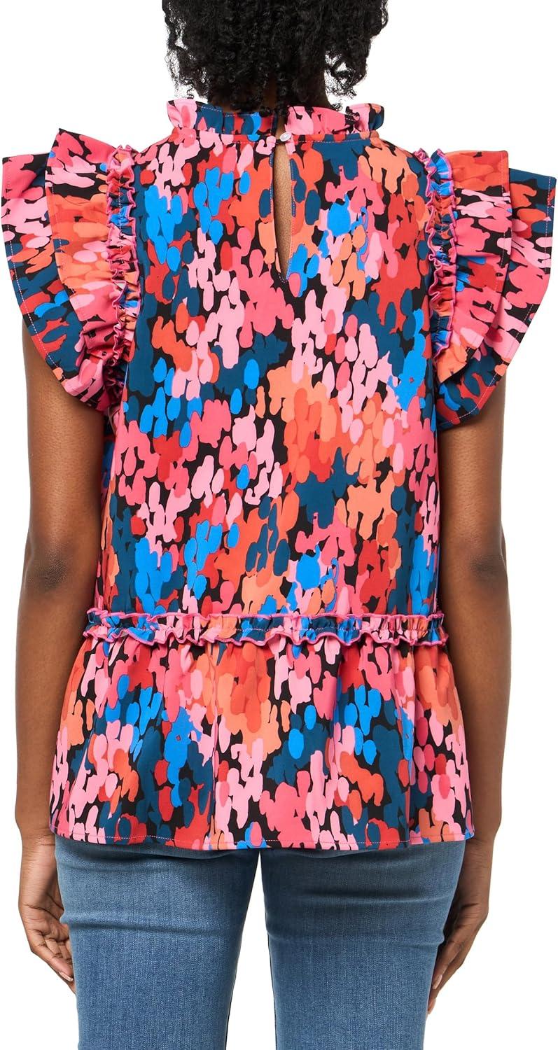 image:imageMud Pie Womens Mud Pie Womens Woody Flounce TopPink