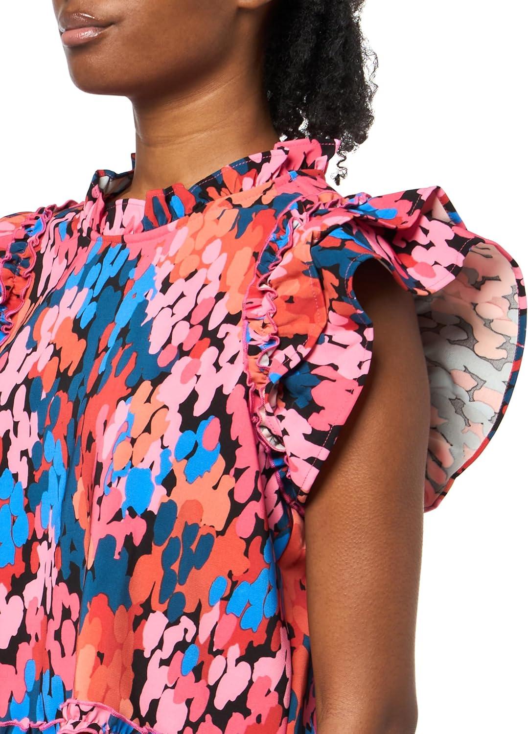 image:imageMud Pie Womens Mud Pie Womens Woody Flounce TopPink