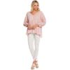 Mud Pie Coraline Women’s Cotton Gauze Tunic Top(Blush)