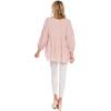 Mud Pie Coraline Women’s Cotton Gauze Tunic Top(Blush)