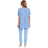 Mud Pie Houston Women’s Oversized Short Sleeve T-Shirt, Blue, Medium