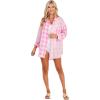 Mud Pie Women’s Jameson Button Down(Pink)