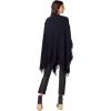 Mud Pie Women’s Mud Pie Women Fringe Poncho(Black)
